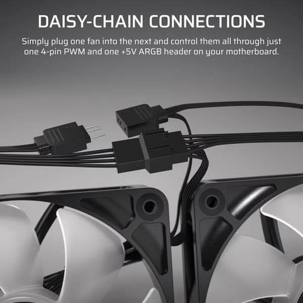 Corsair RS120 ARGB 120 PWM Triple Pack Cabinet Fan